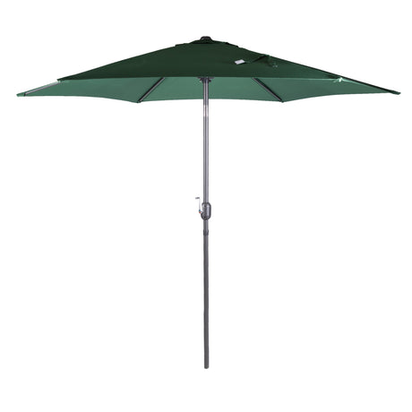 Alfresia 2.7m Garden Parasol, Garden Umbrella with Easy Push Button Control & Tilt Function