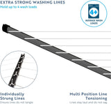 Minky Rotary Airer, 60m 4 Arm Airer with Cover and Soil Spike