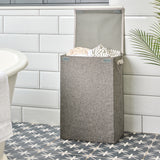 Minky Fabric Laundry Basket - Large 70L Washing Basket