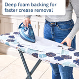 Minky Ironing Board - Xpress, Compact Ironing Board Cover Included 97 x 33cm