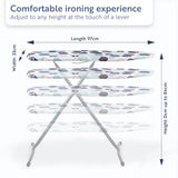 Minky Ironing Board - Xpress, Compact Ironing Board Cover Included 97 x 33cm