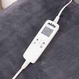 Minky Luxury Heated Throw Blanket - Large, Grey