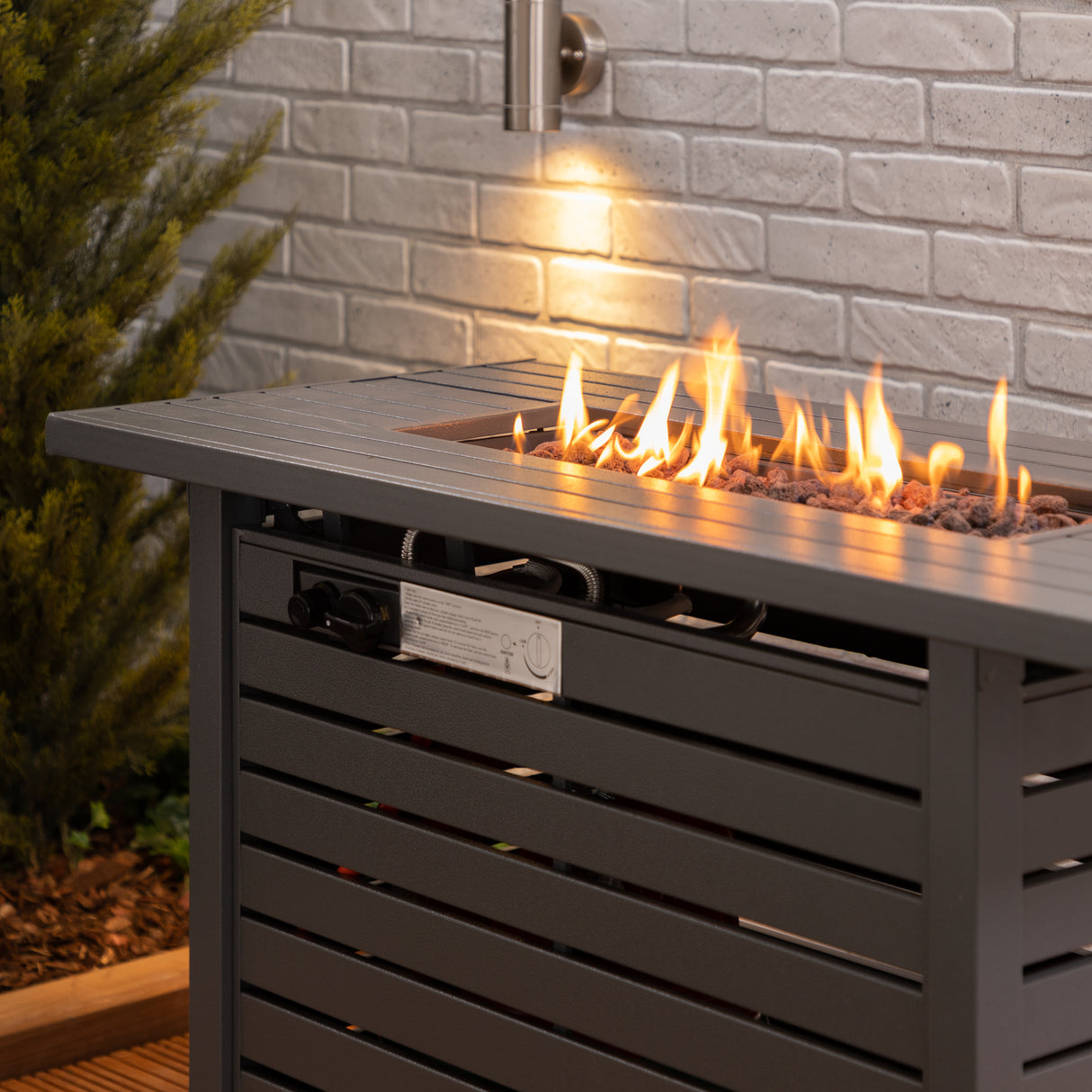 Fire Mountain Gas Fire Pit - Rectangular