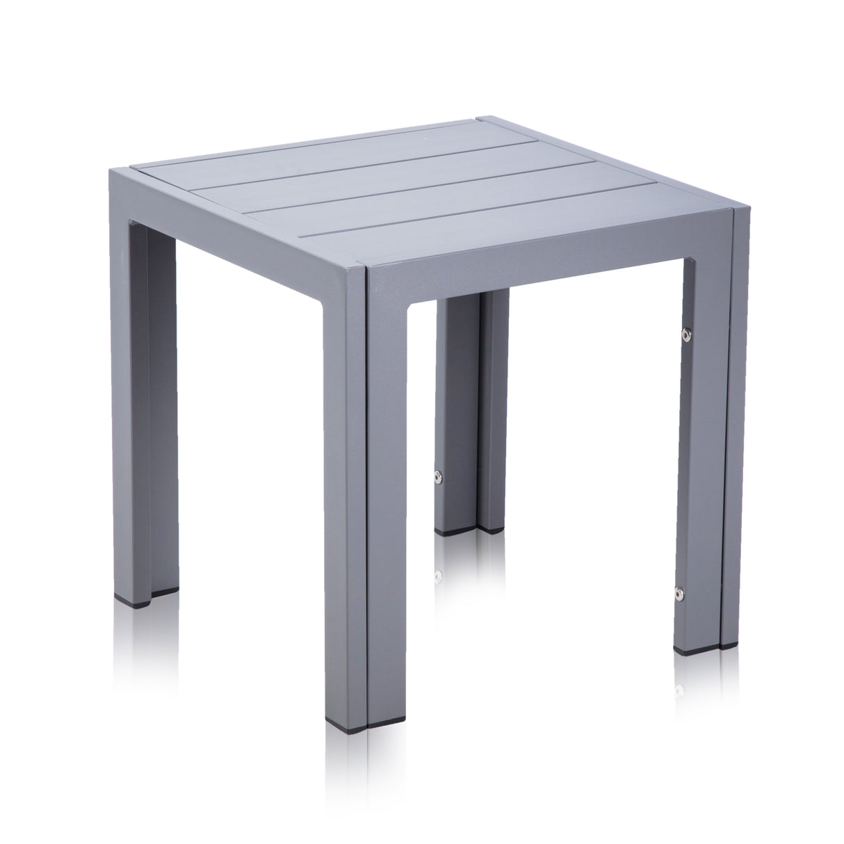 Alfresia Garden Bistro Set 2 Chairs & Square Table - Aluminium