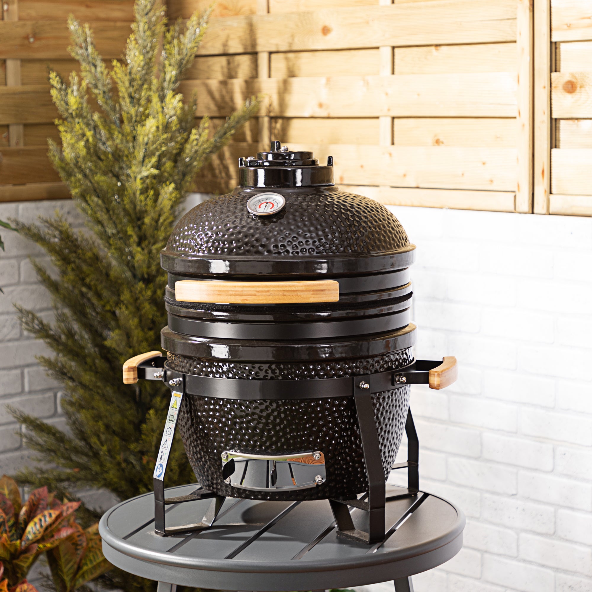 Black Kamado BBQ Fire Mountain