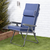 Alfresia Reclining Garden Chair – Charcoal Frame with Luxury Cushion