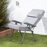 Alfresia Reclining Garden Chair – Charcoal Frame with Luxury Cushion