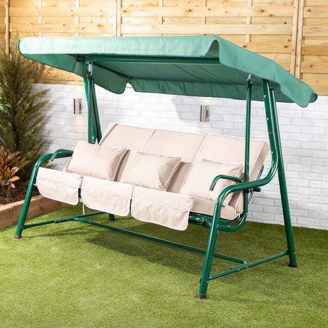 Alfresia Turin Reclining Garden Swing Seat with Luxury Cushions