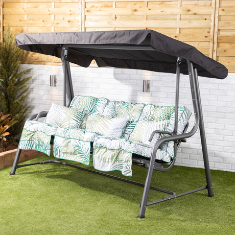 Alfresia Turin Reclining Garden Swing Seat with Classic Cushions