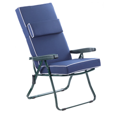 Alfresia Reclining Garden Chair – Green Frame with Luxury Cushion