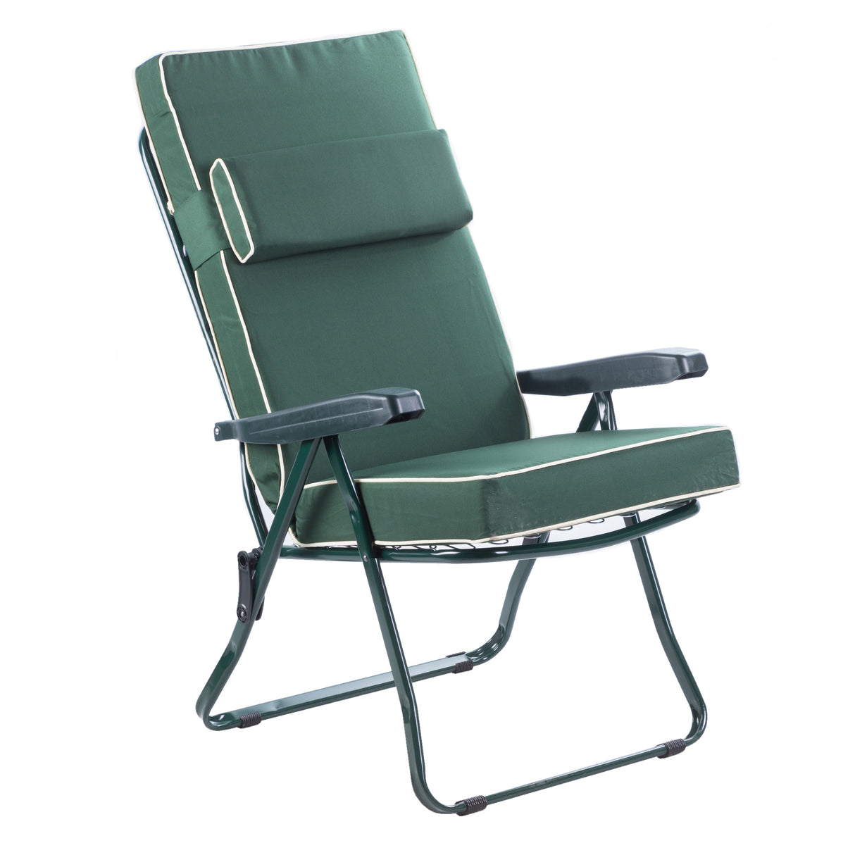 Alfresia Reclining Garden Chair – Green Frame with Luxury Cushion