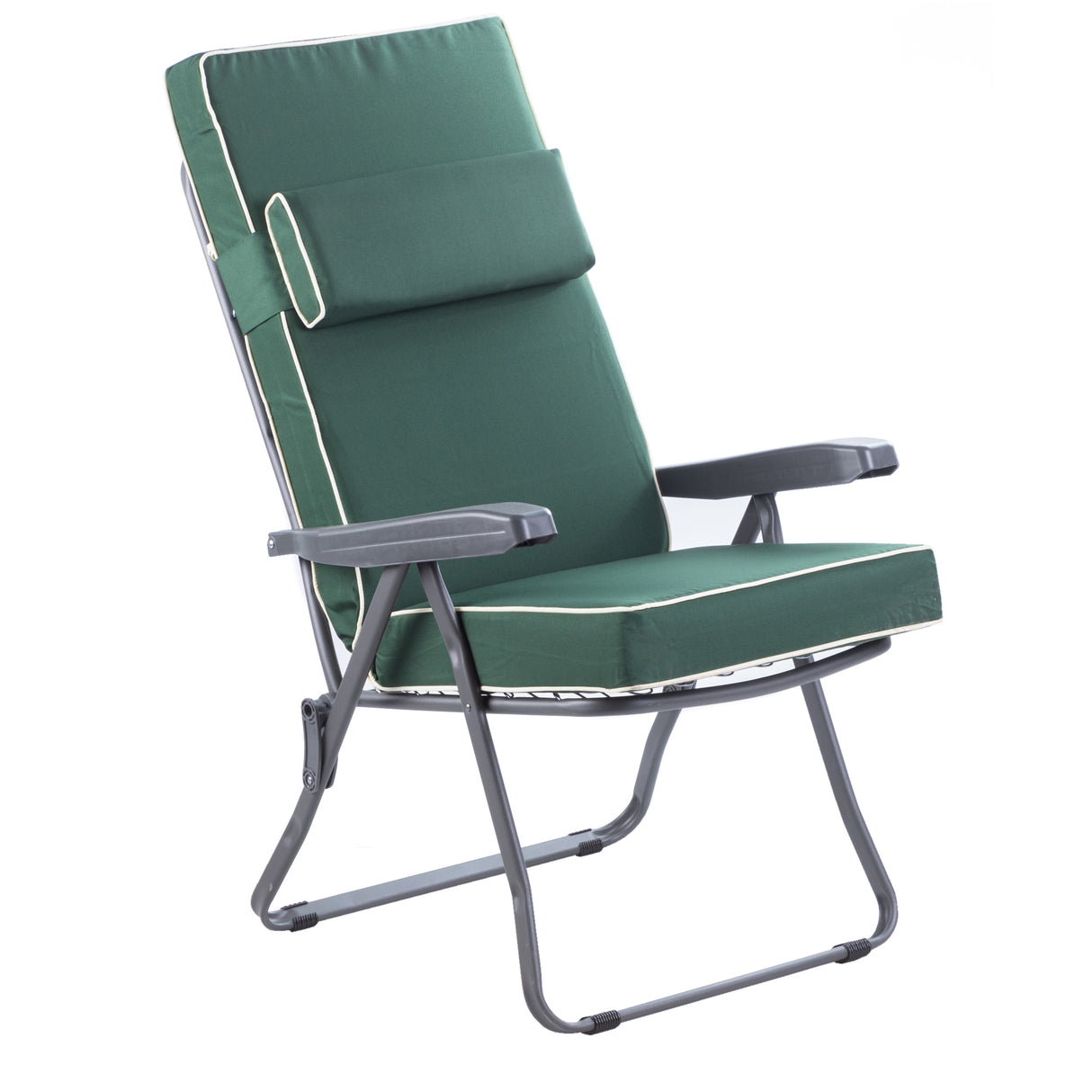 Alfresia Reclining Garden Chair – Charcoal Frame with Luxury Cushion