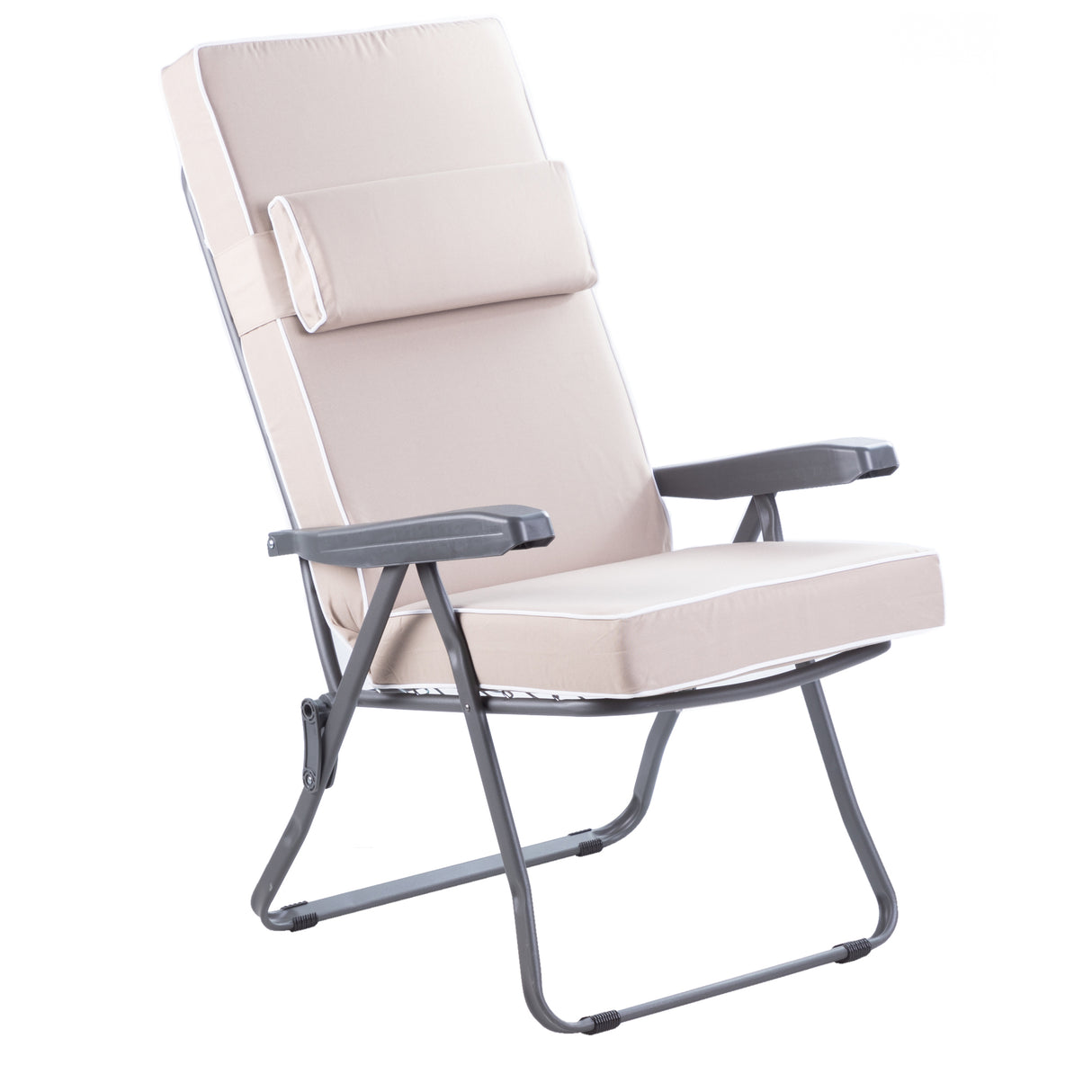 Alfresia Reclining Garden Chair – Charcoal Frame with Luxury Cushion