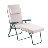 Alfresia Garden Sun Lounger and Cushion - Green Frame with Luxury Cushion