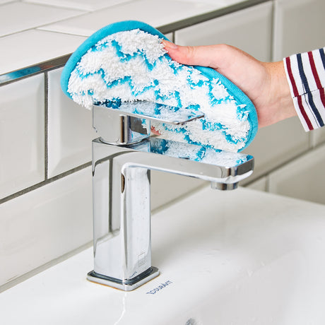Minky M Cloth Anti-Bacterial Bathroom Cleaning Pad Pack of 9