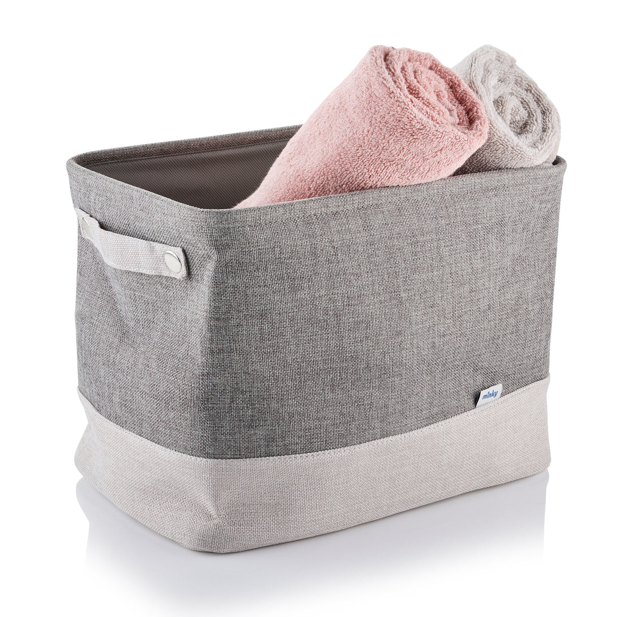 Minky Laundry Basket Set - Set of 3 Collapsible Laundry Baskets