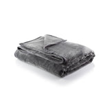 Minky Luxury Throw – Single Blanket, Grey