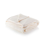 Minky Luxury Throw – Double Blanket, Cream