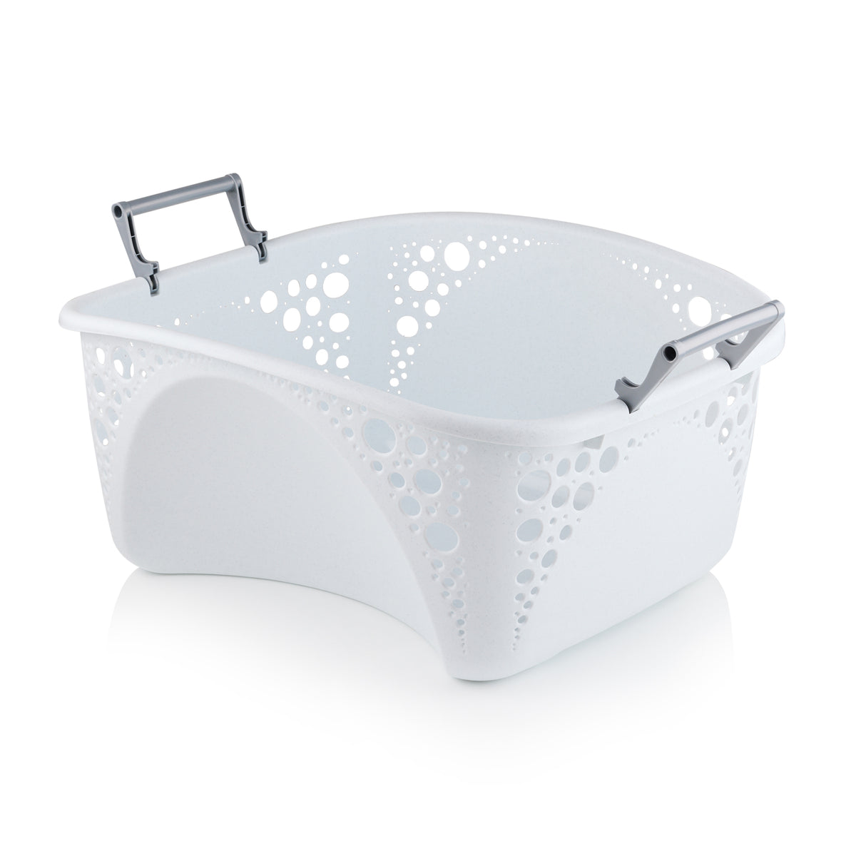 Minky Laundry Basket - 40L Washing Basket with Folding Handles