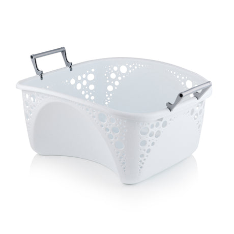 Minky Laundry Basket - 40L Washing Basket with Folding Handles