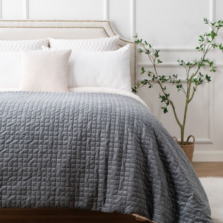 Minky Luxury Weighted Blanket – Double, Grey