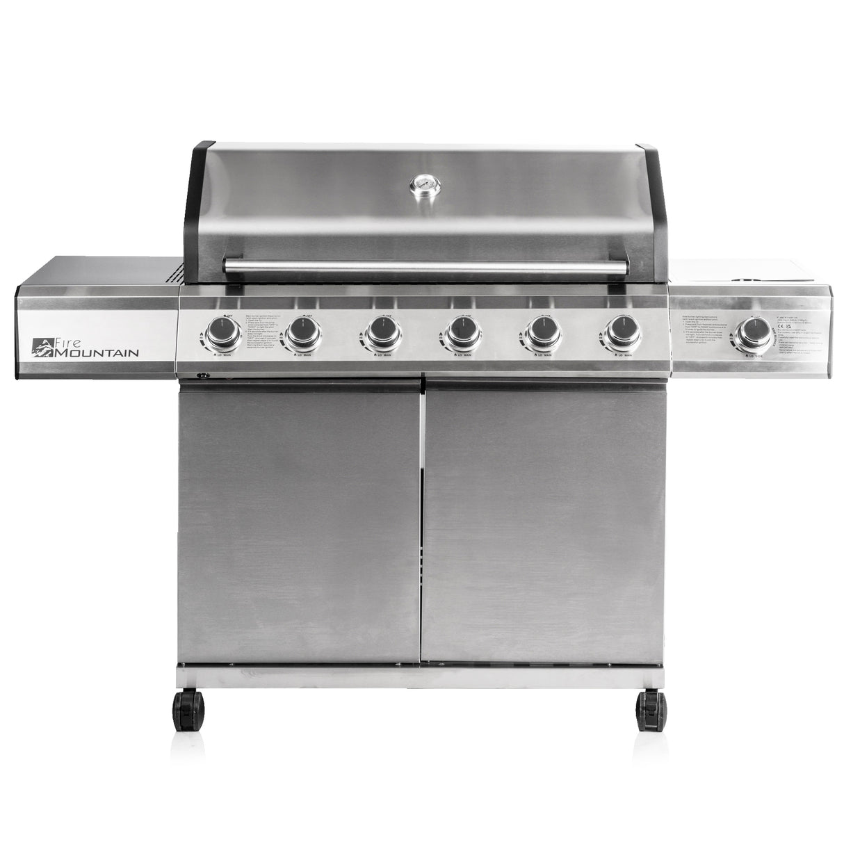 Fire Mountain Premier Plus 6 Burner Gas BBQ - Cover Included