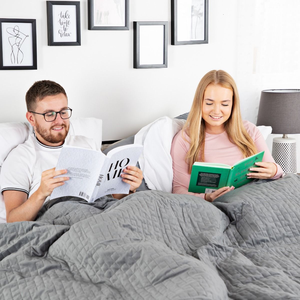 Minky Luxury Weighted Blanket – Double, Grey
